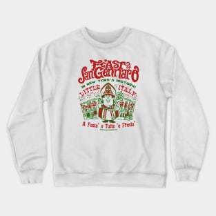 Feast of San Gennaro NYC "Faux Back" Crewneck Sweatshirt